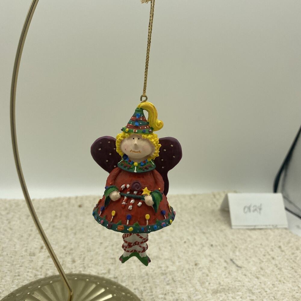 Russ Berrie Sugarplum Fantasies Sugarplum Fairy 10601 Handmade Holiday Ornament